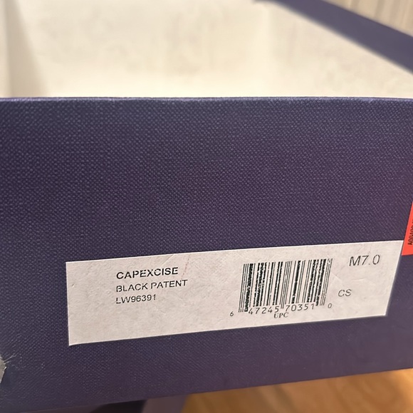 Stuart Weitzman Black Patent Capexcise Wedge in 7 - Picture 7 of 7